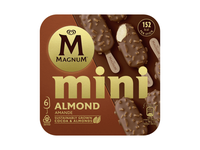 Vanil. valg. ledai MAGNUM ALMOND MINI su pien. šokolado gl., 276 g