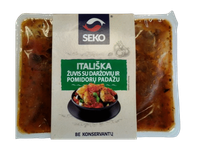 Itališka žuvis daržovių ir pomidorų padaže, 500 g