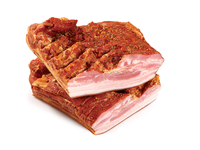 Karštai rūkyta kiaulienos šoninė ROKIŠKIO MĖSINĖ, a.r., ~400 g