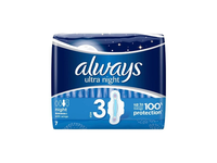 Higieniniai paketai"Always Ultra Night", 7 vnt.