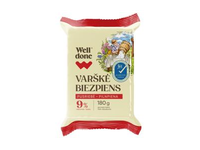 Varškė WELL DONE, 9 % rieb., 180 g