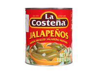 Žalios jalapeno paprikos, LA COSTENA, 2,89kg/1,55kg