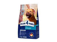 Sausas šunų ėdalas CLUB 4 PAWS su ėriena ir ryžiais, 2 kg