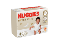 Sauskelnės HUGGIES EXTRA CARE 4, 8-16 kg, 33 vnt.