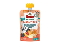 Eko persikų,abrikosų,ban.tyrelė HOLLE PANDA PEACH (8+ mėn.), 100 g