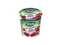 Ekologiškas jogurtas su vyšniomis be laktozės BIOS, 3,1 % rieb., 125 g