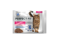 Konserv. kačių ėdalas PERFECT FIT su žuvimi ir daržovėmis, 340 g