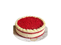 Šaldytas tortas Red Velvet, su šokolado įdaru, pjaustytas (16x140g) 2,2 kg