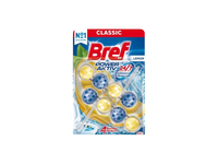 WC valiklis-gaiviklis BREF Power Aktiv Lemon, 2x50 g