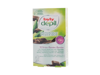 Depiliacinės veido juostelės BYLY CHOCOLATE, 12 vnt
