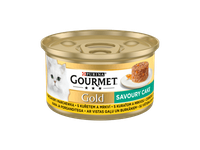 Kons.visav.kačių ėd.GOURMET GOLD SAVOURY su vištiena, mork., 85 g