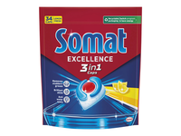 Indaplovių kapsulės SOMAT Lemon 3 in 1, 34 vnt.