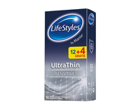 Prezervatyvai LIFESTYLES Ultra Thin, 12+4 vnt