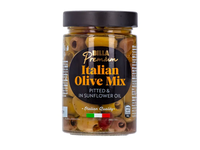 Itališkų alyvuogių mišinys saulėgrąžų aliejuje BILLA PREMIUM, 290 g