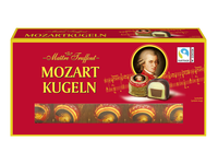 Šokoladiniai saldainiai MAITRE TRUFFOUT, Mozart Kugeln, su marcipanu ir lazdynų kremu, 200 g