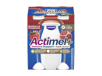 Jogurt. gėrimas ACTIMEL+, braškių ir granat. sk., 4 x 100 g, 400 g