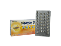 ABC VIT, vitaminas D3, 100µg, 4000TV, 60 kapsulių