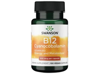 SWANSON Vitaminas B12 500 µg, veganiškos kapsulės, N100