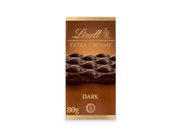 Juodasis šokoladas LINDT EXTRA CREAMY, 80 g