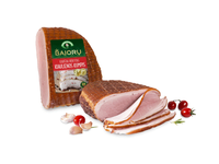 Karštai rūkytas BAJORŲ kumpis (vakuumuotas, I r.), 1 kg