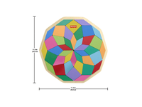 Fisher - price medinė dėlionė mandala
