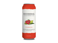 Sidras REKORDERLIG, braškių ir laimo skonio, 4,5% 0,5l