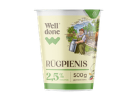 Rūgpienis WELL DONE, 2,5 % rieb., 500 g