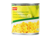 Konserv. saldūs kukurūzai RIMI, 165 g / 140 g