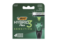 Vyriško skustuvo galvutės BIC FLEX3HYBRID SENSITIVE, 4 vnt., 4 vnt.