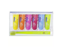 CURAPROX dantų pastų rinkinys BE YOU, su šepetėliu, 6 vnt. x 10 ml