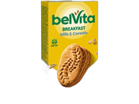** Belvita, 5 grūdų pieniški sausainiai, 300 g