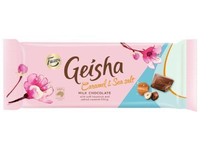 Šokoladas GEISHA su irisų įdaru ir druska 100g