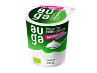 Ekol. natūralus jogurtas AUGA, 4,3 %, 350 g