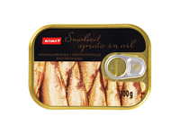 Rūkyti šprotai aliejuje RIMI 100G/70G