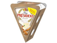 Bri sūris PRESIDENT su baltuoju pelėsiu, 60 % rieb. s. m., 125 g