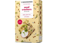 Sėklų krekeriai THE BEGINNINGS, su jūros druska, 80g