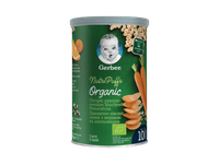 Ekol.aviž.trapučiai GERBER su morkomis ir apelsin. (10+mėn.), 35 g