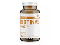 ECOSH maisto papildas BIOAKTYVUS BIOTINAS 5000 mcg, 90 kaps.