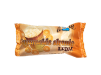 Karamelės skonio ledai LE2KAS, vafliniame puodelyje, 5%,120 ml/65 g