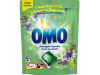 Universalios skalbimo kapsulės OMO WHITE ORCHID & MINT, 42 vnt.