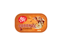 Vaniliniai ledai MIO&RIO su karamele ir migdolais, 510 g