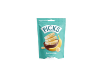 Liofilizuoti bananiniai saldainiai PICKS, 90 g
