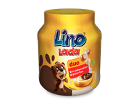 Pieniškas kakavos kremas LINO LADA, Duo, su lazdynų riešutais, 350 g