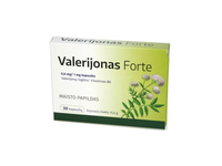 Valerijonas Forte, 75 mg/ 1 mg kapsulės N30