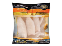 Kalmarų filė be odos sušald. glaz. NOWACO EXCLUSIVE, 550g