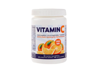 VITAMIN C, apelsinų skonio, 60 kramtomųjų tablečių