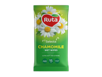 Drėgnos servetėlės Chamomile Ruta Selecta 15vnt.