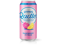 Nealkoholinis alaus kokteilis, UTENOS Radler, Aviečių-Citrinų skonio, 0,5 l, skardinė