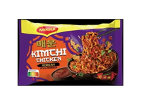 Korėjietiško stiliaus greitai paruošiami vištienos ir kimči skonio makaronai su aštriu padažu MAGGI, 130 g