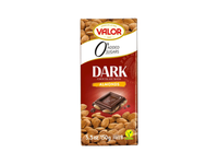 Becukris juodasis šokoladas VALOR su migdolais, 150 g
